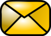 Closed Yellow Envelope Clip Art